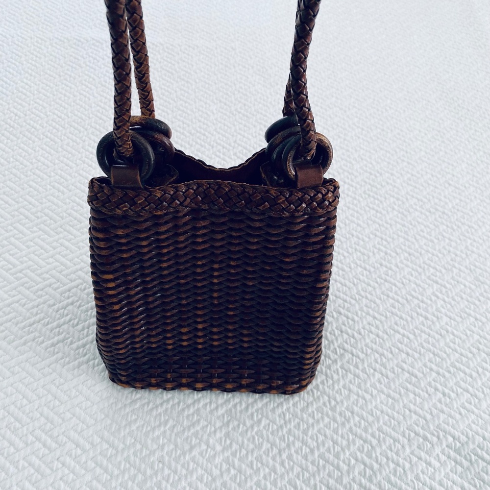Leather Woven Purse